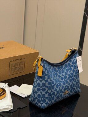 NWT Coach Laurel Shoulder Bag In Signature Denim CY702